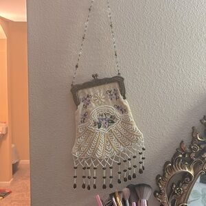 Handmade vintage beaded purse